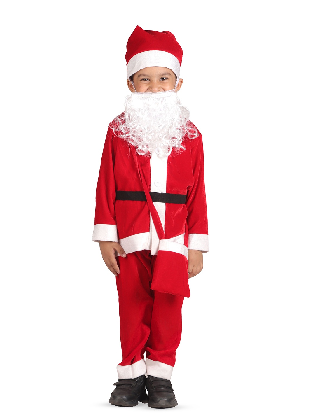 

itsmycostume Unisex Kids Christmas Santa Top with Trousers, Red