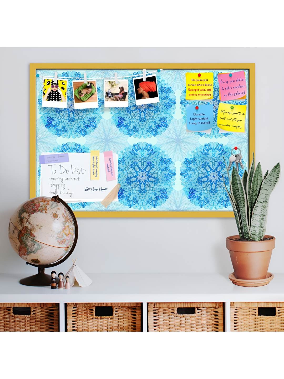 

ArtzFolio Wooden Notice Pin Board, Multi