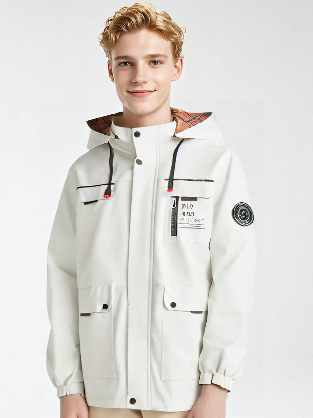 

StyleCast x Revolte Men Lightweight Tailored Jacket, White