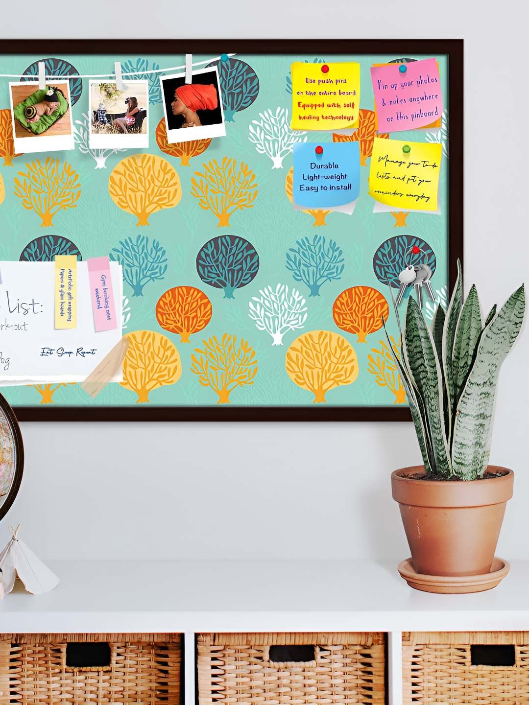 

ArtzFolio Wooden Notice Pin Board, Multi