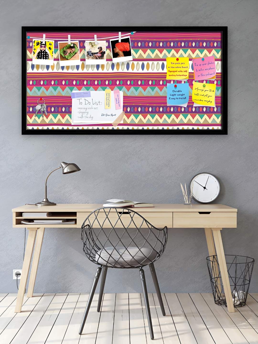 

ArtzFolio Wooden Notice Pin Board, Multi