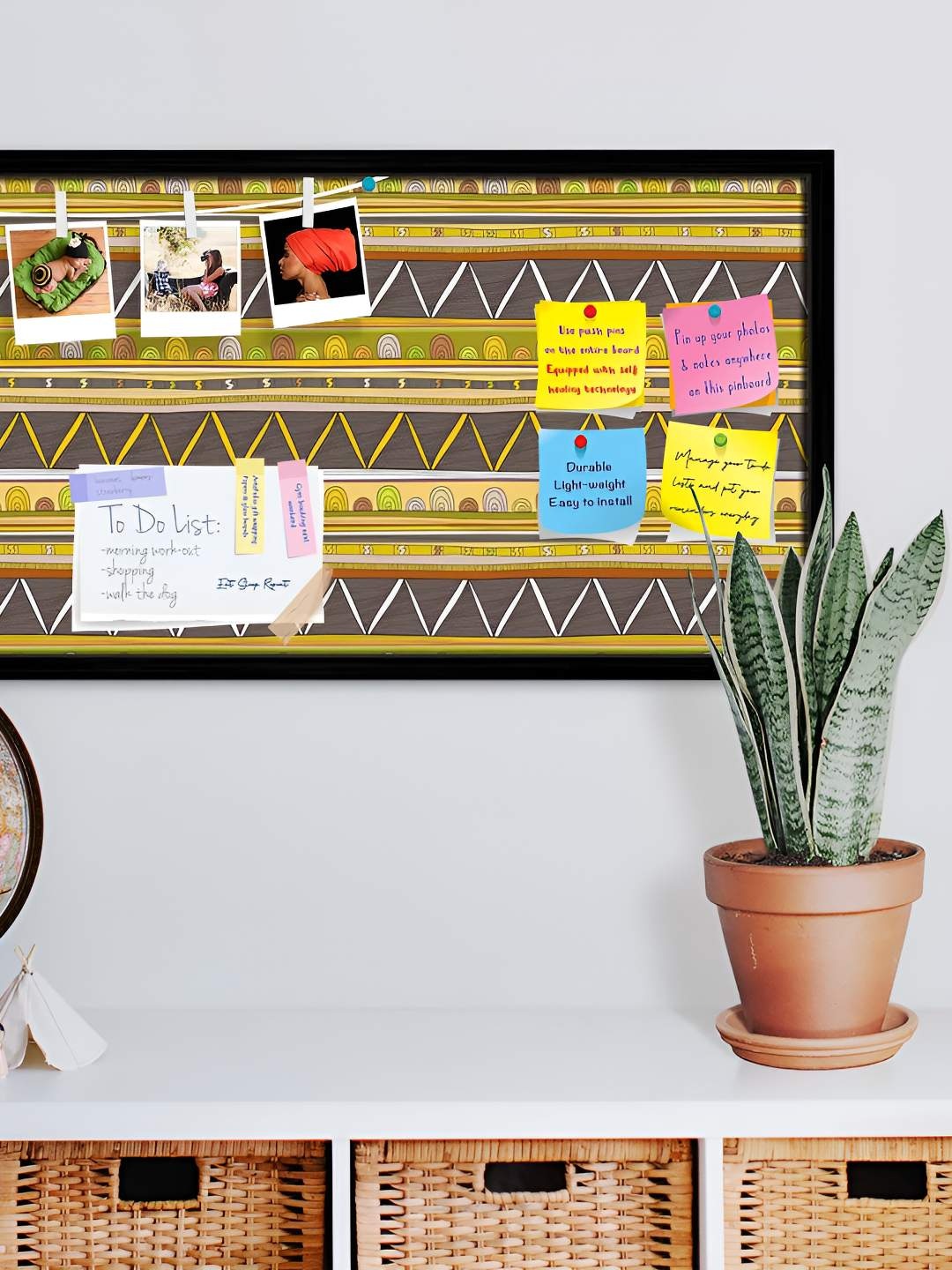 

ArtzFolio Wooden Notice Pin Board, Multi