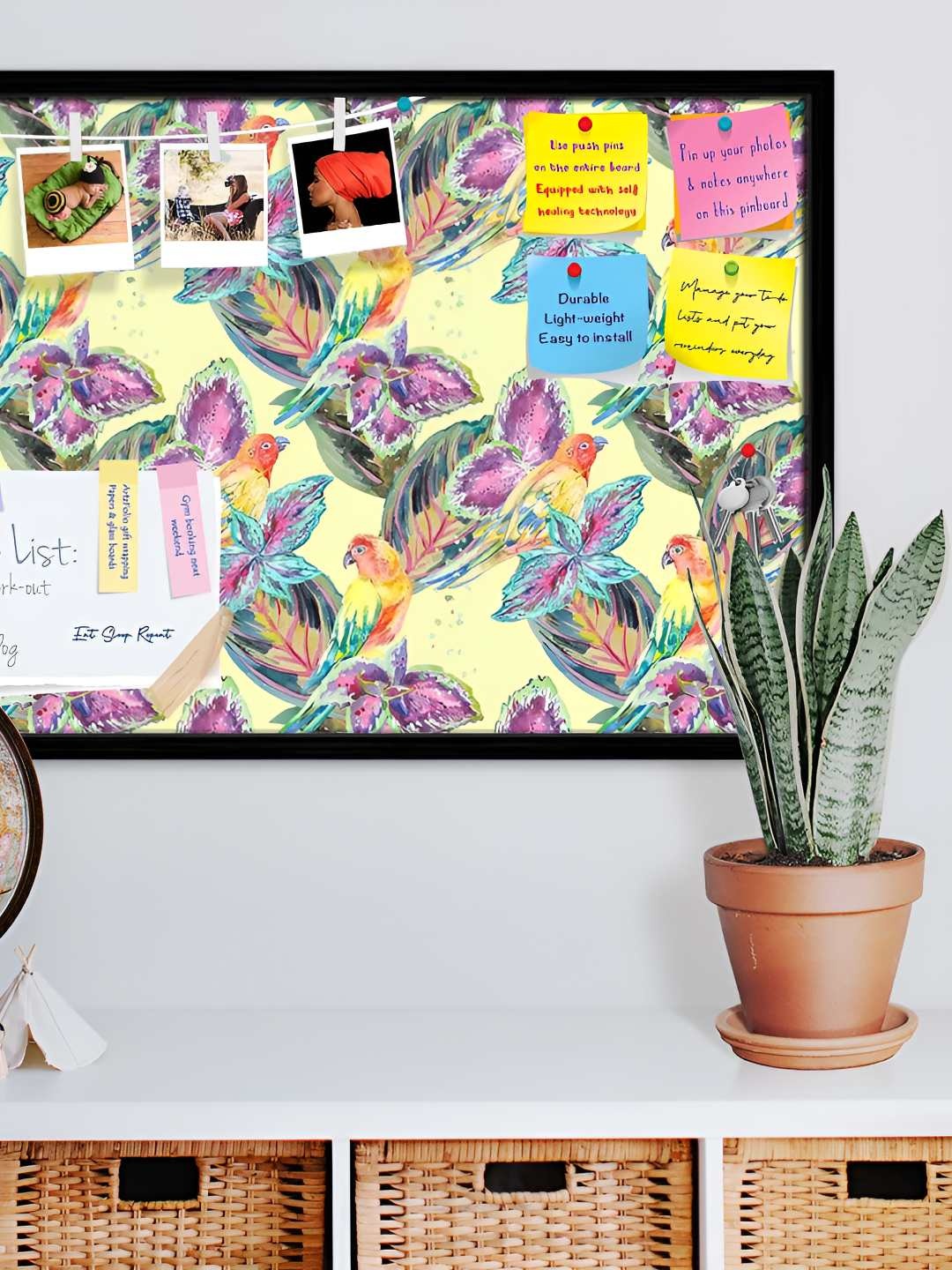 

ArtzFolio Wooden Notice Pin Board, Multi
