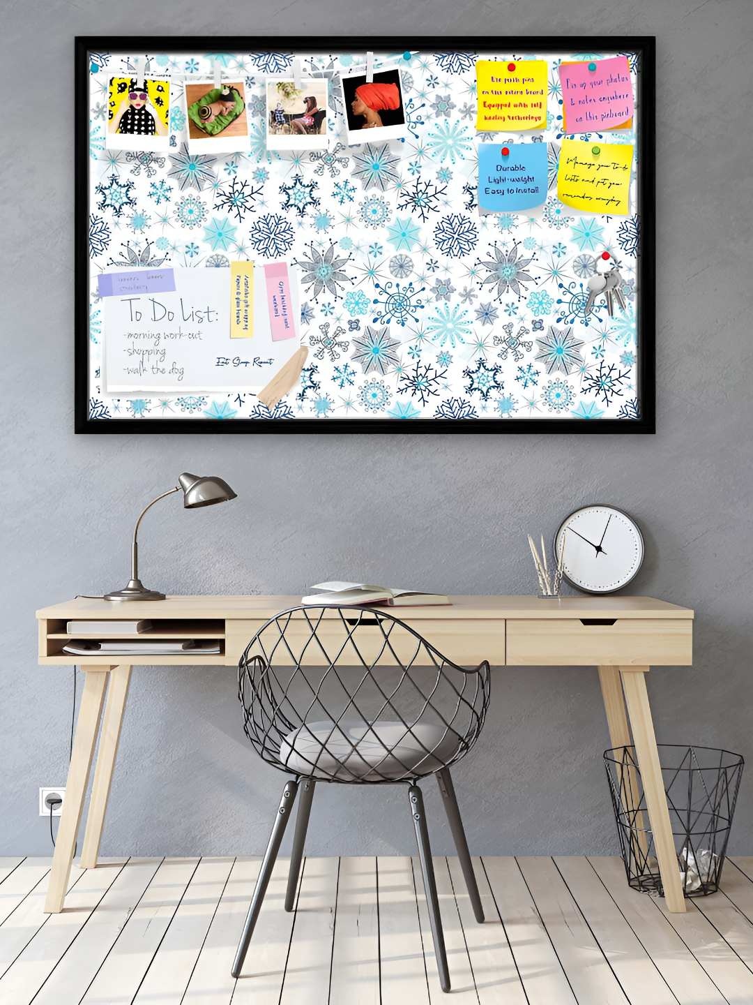 

ArtzFolio Wooden Notice Pin Board, Multi