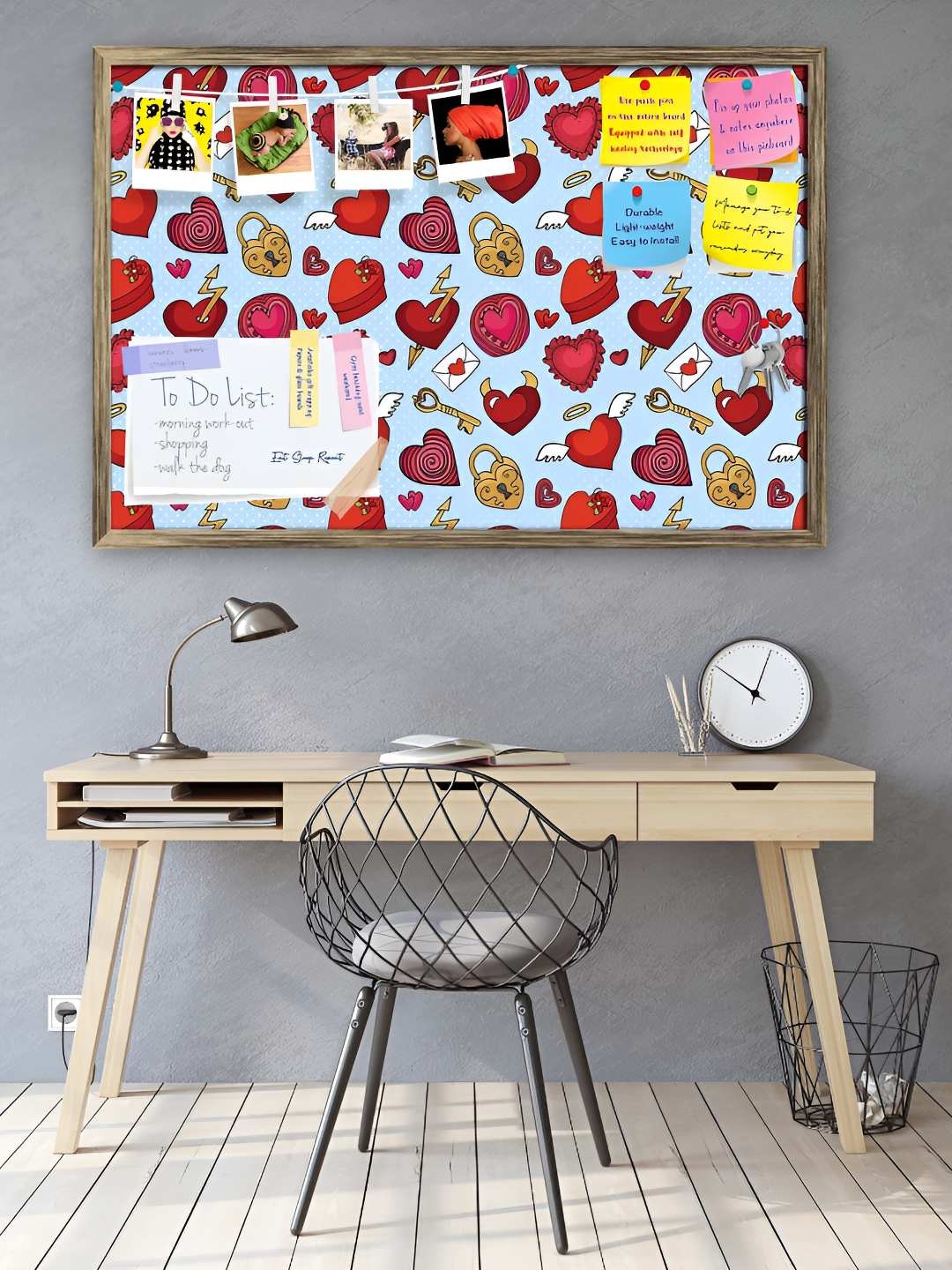 

ArtzFolio Wooden Notice Pin Board, Multi