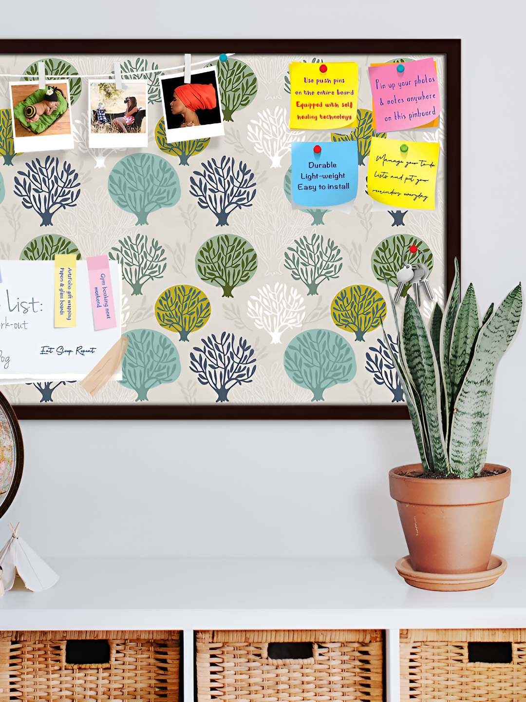 

ArtzFolio Wooden Notice Pin Board, Multi
