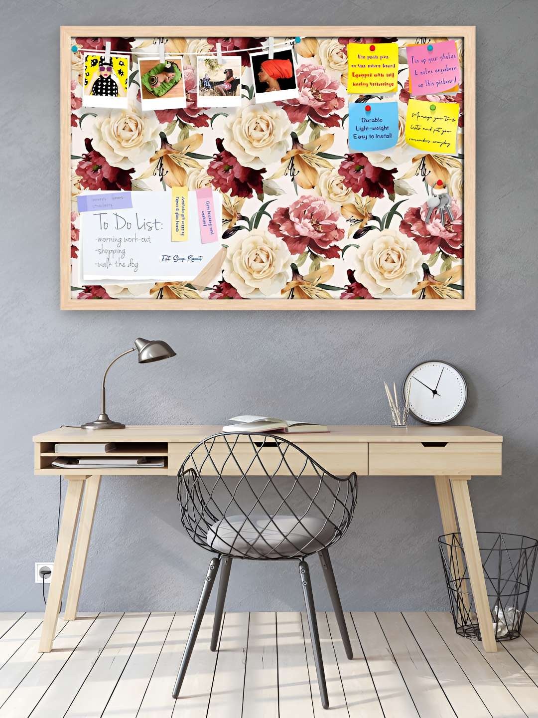 

ArtzFolio Wooden Notice Pin Board, Multi