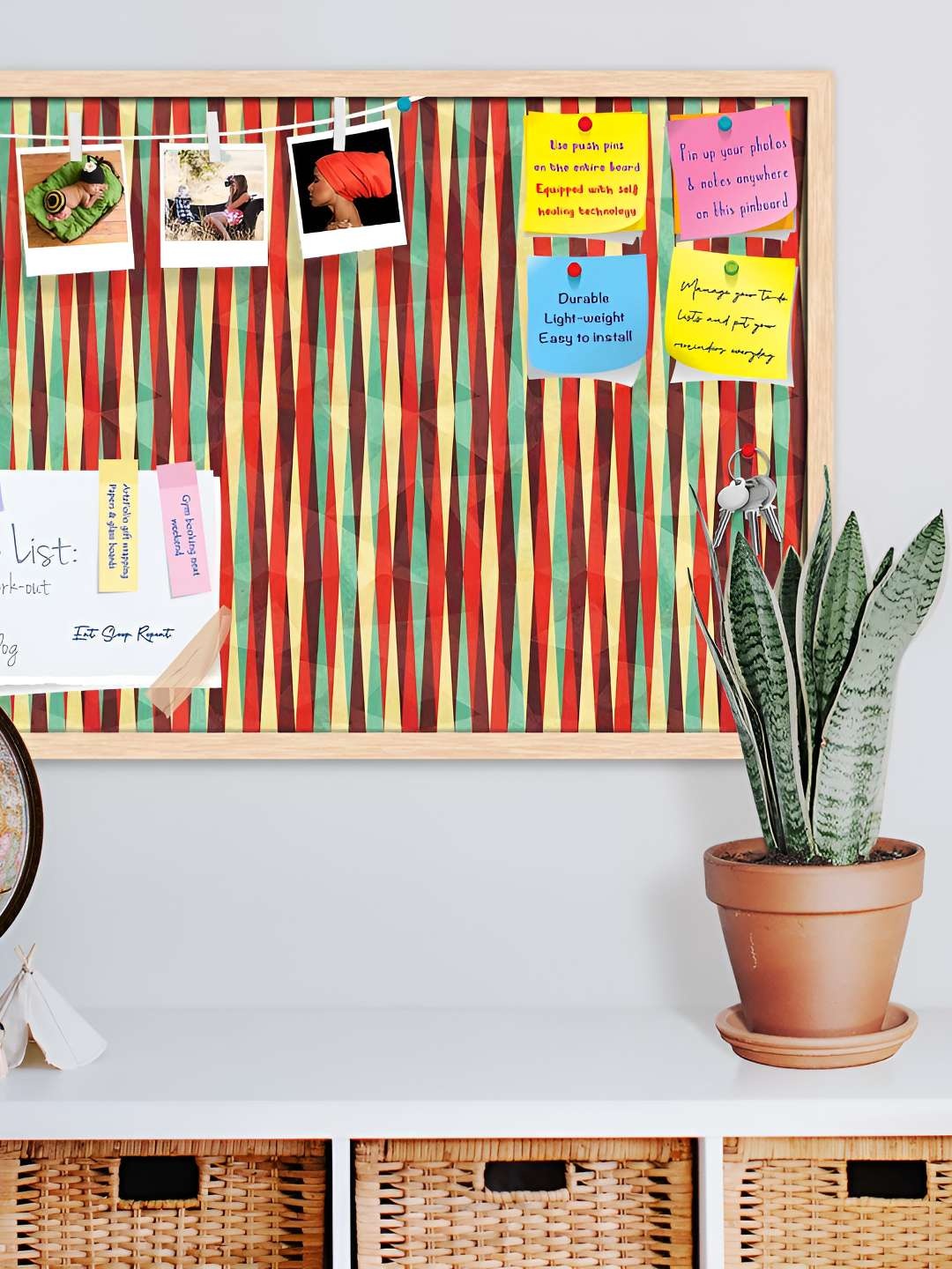 

ArtzFolio Wooden Notice Pin Board, Multi