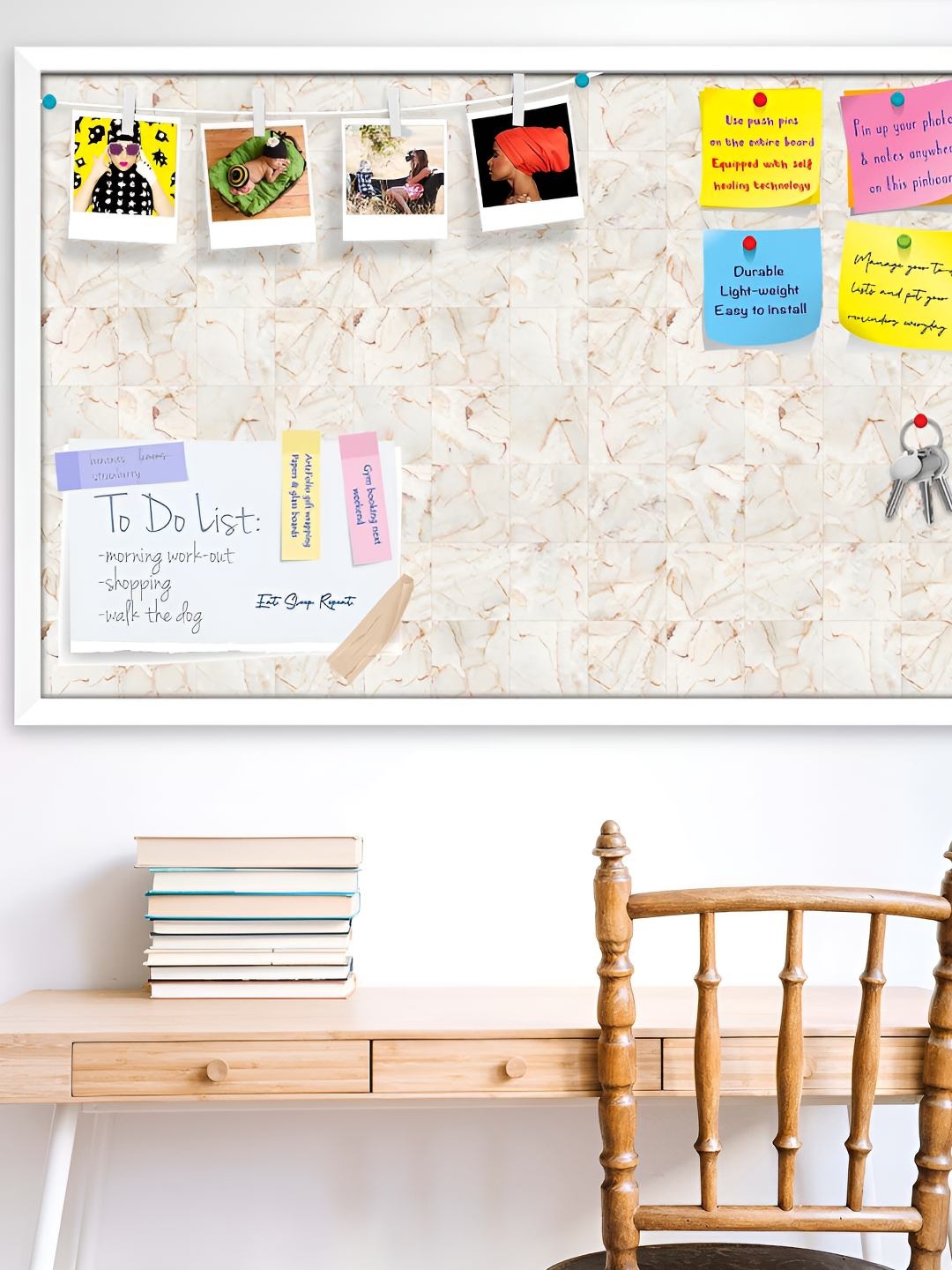 

ArtzFolio Wooden Notice Pin Board, Multi
