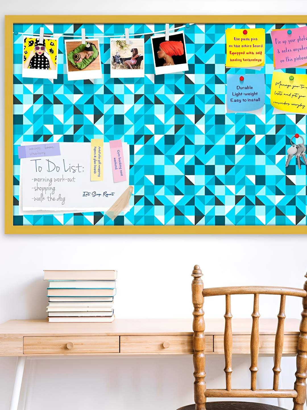 

ArtzFolio Wooden Notice Pin Board, Multi