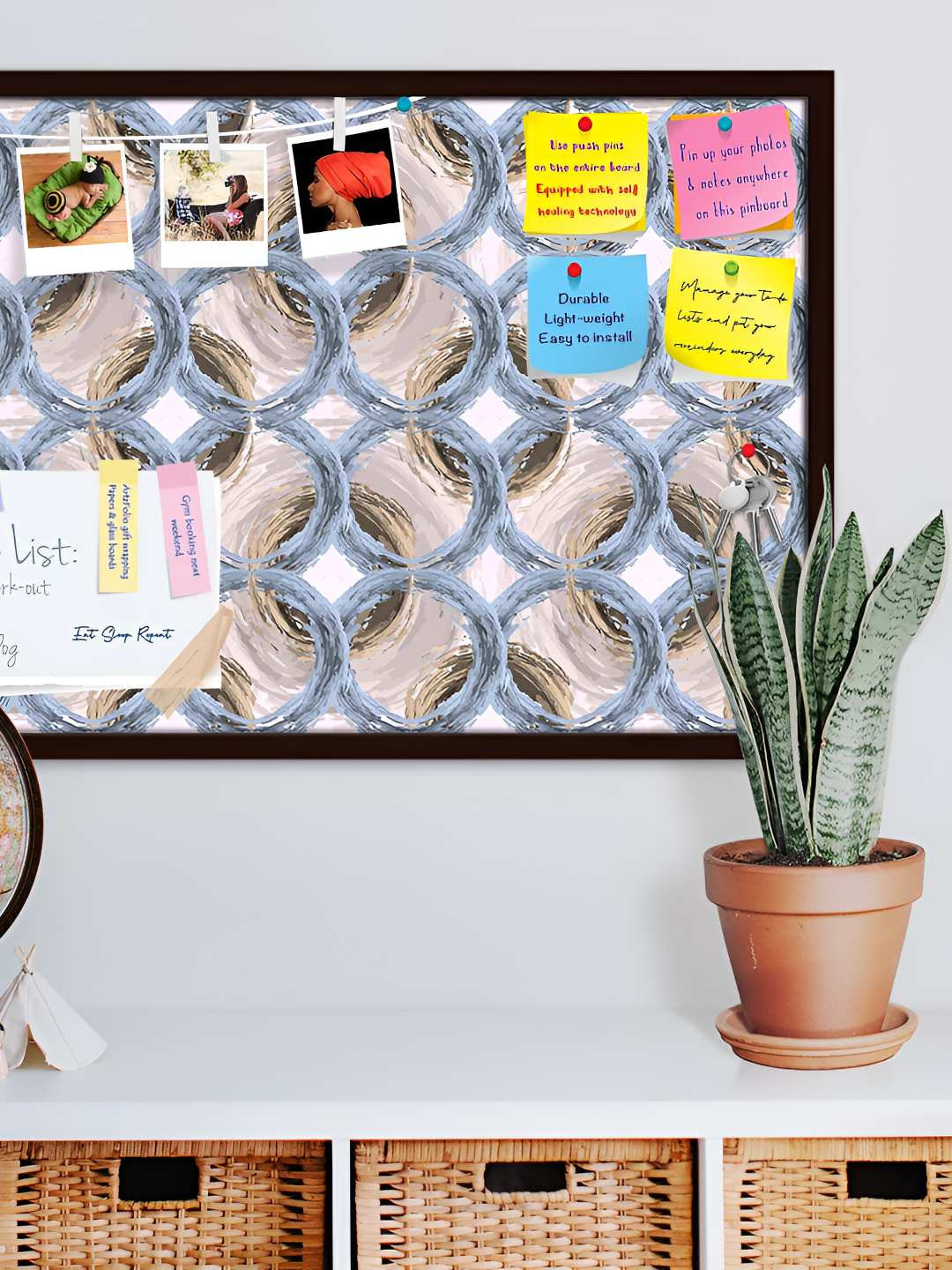 

ArtzFolio Wooden Notice Pin Board, Multi