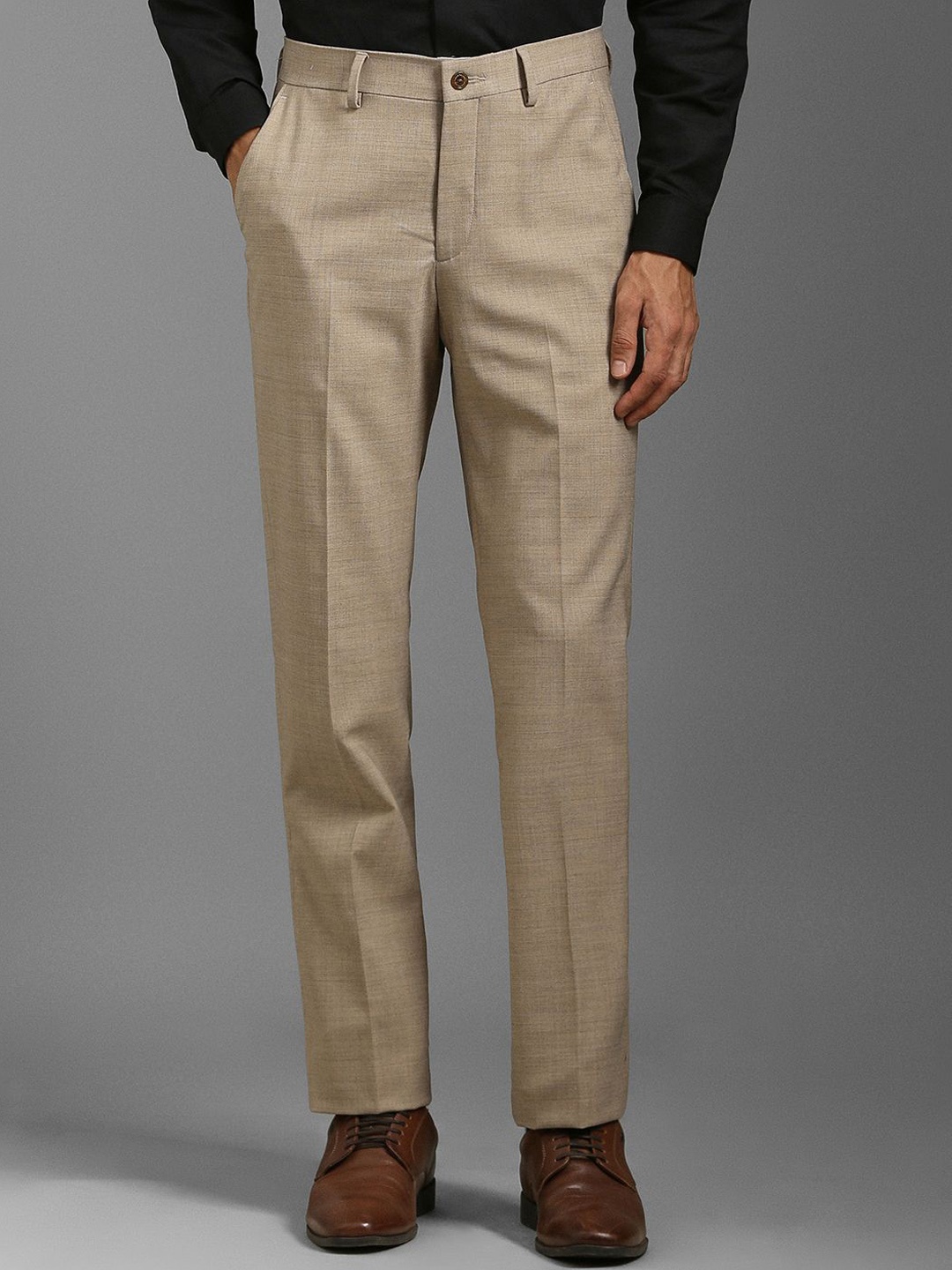 

Louis Philippe Men Slim Fit Trouser, Beige