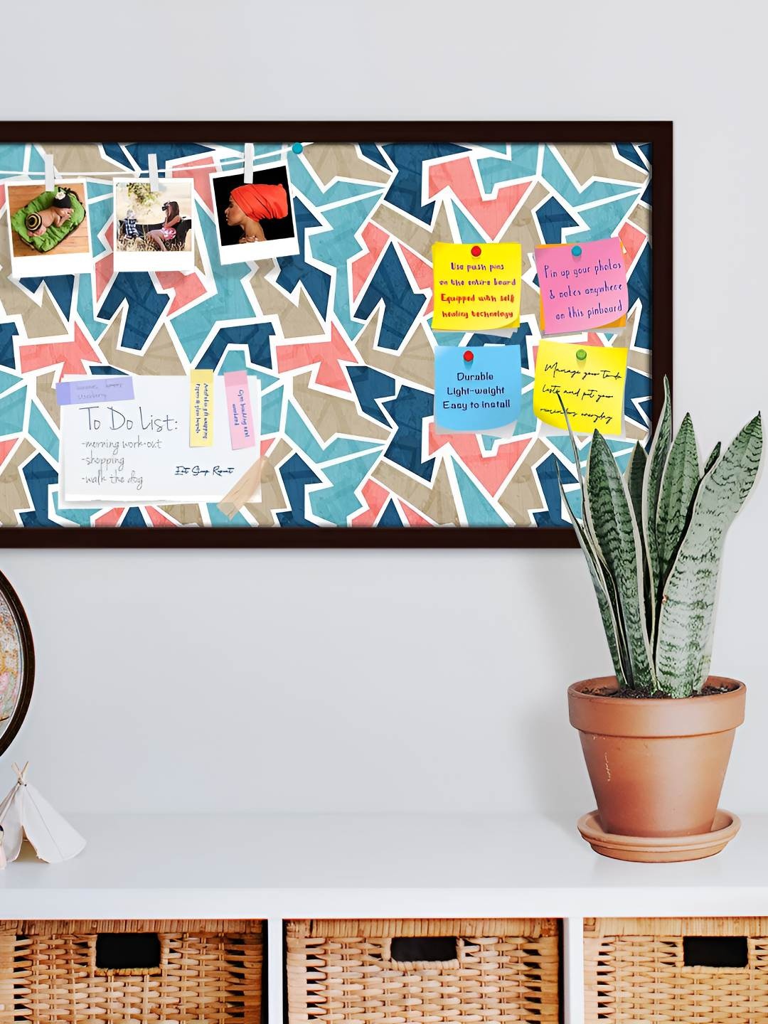 

ArtzFolio Wooden Notice Pin Board, Multi