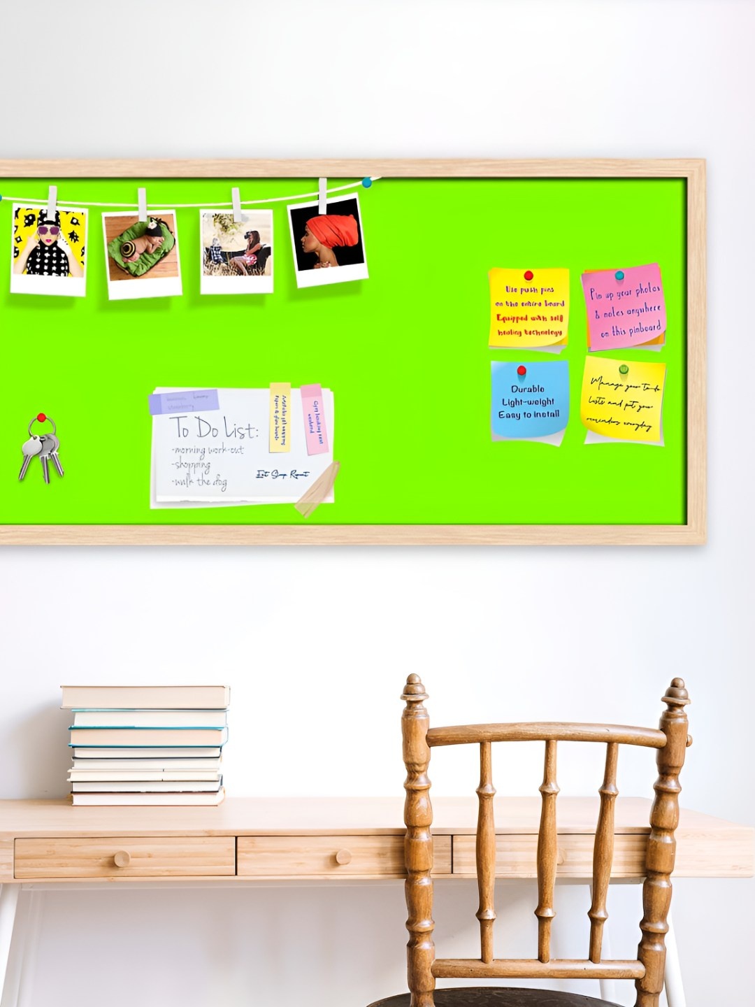 

ArtzFolio Wooden Notice Pin Board, Green