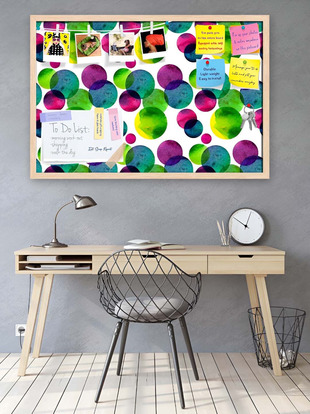 

ArtzFolio Wooden Notice Pin Board, Multi