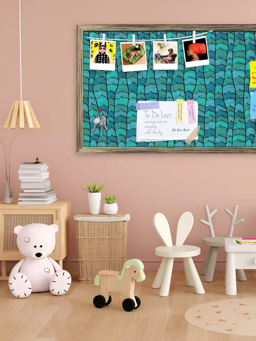 

ArtzFolio Wooden Notice Pin Board, Multi
