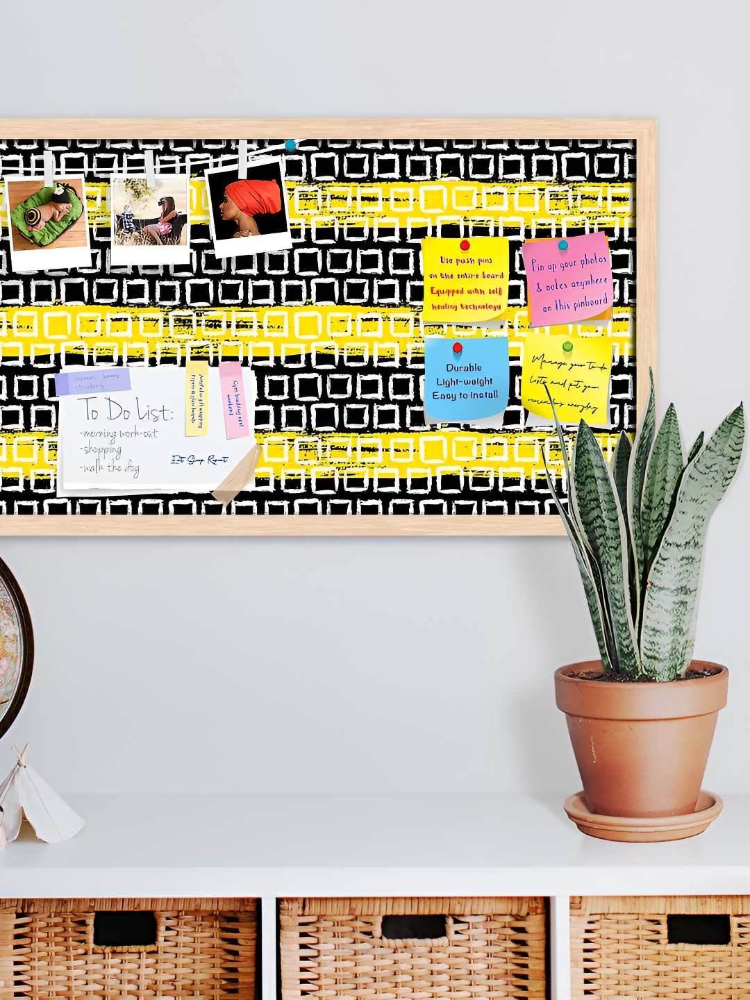

ArtzFolio Wooden Notice Pin Board, Multi