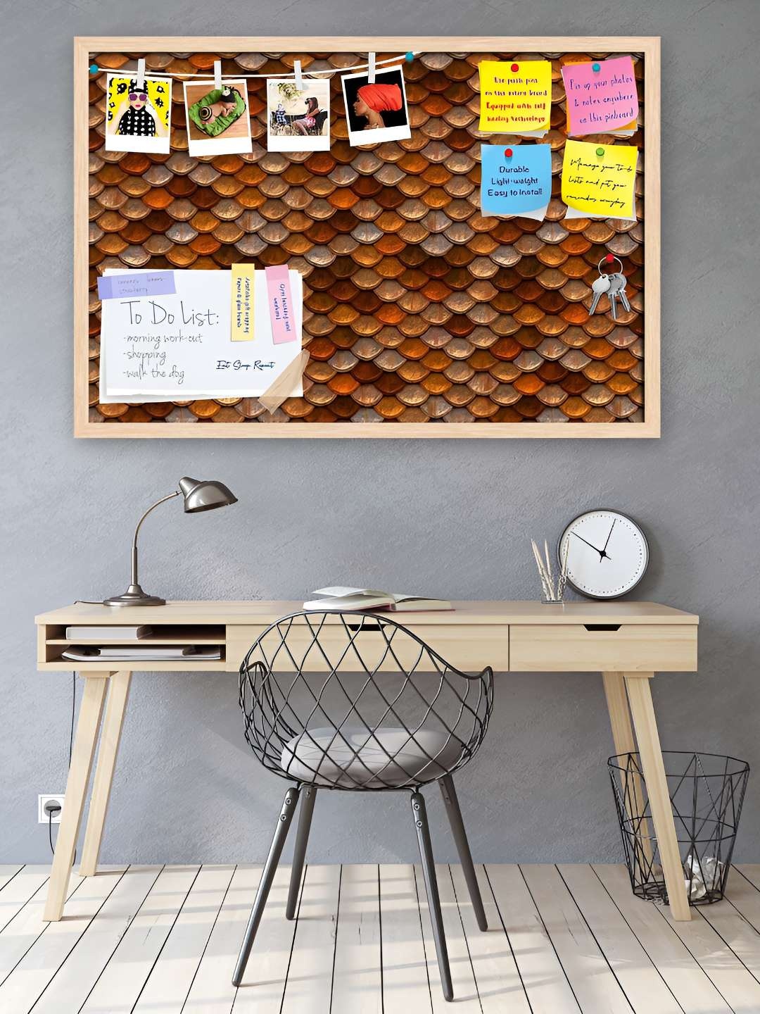 

ArtzFolio Wooden Notice Pin Board, Multi