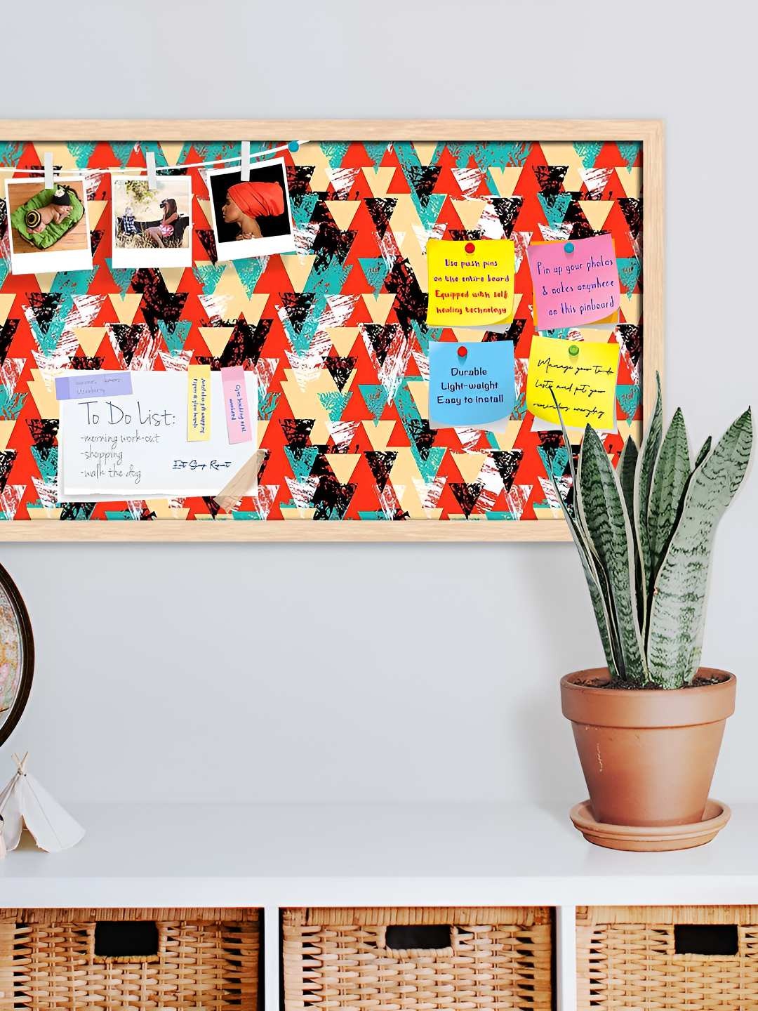 

ArtzFolio Wooden Notice Pin Board, Multi