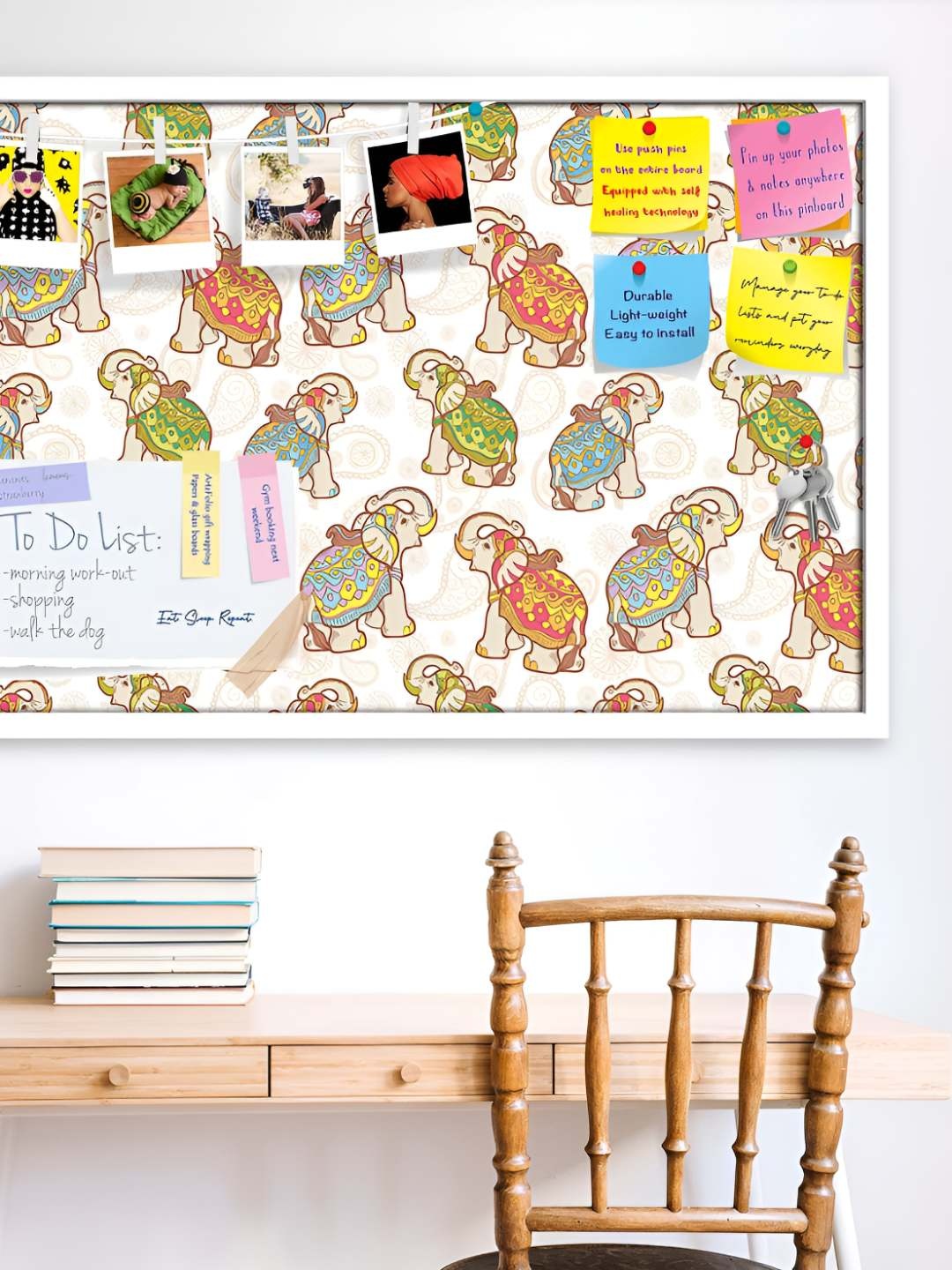 

ArtzFolio Wooden Notice Pin Board, Multi