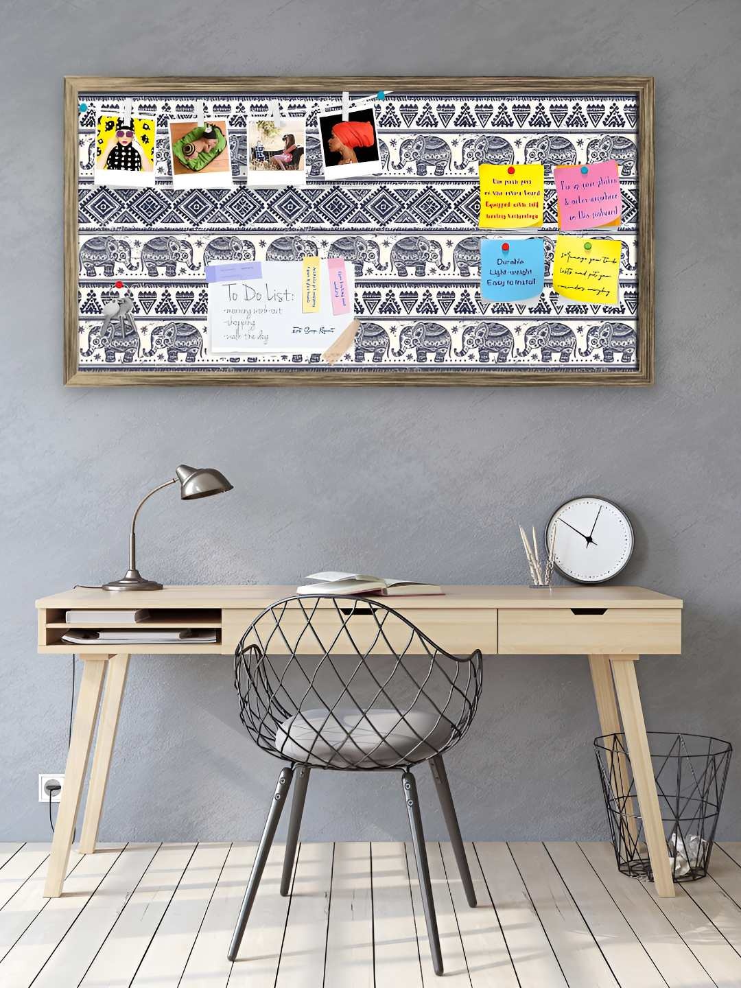 

ArtzFolio Wooden Notice Pin Board, Multi