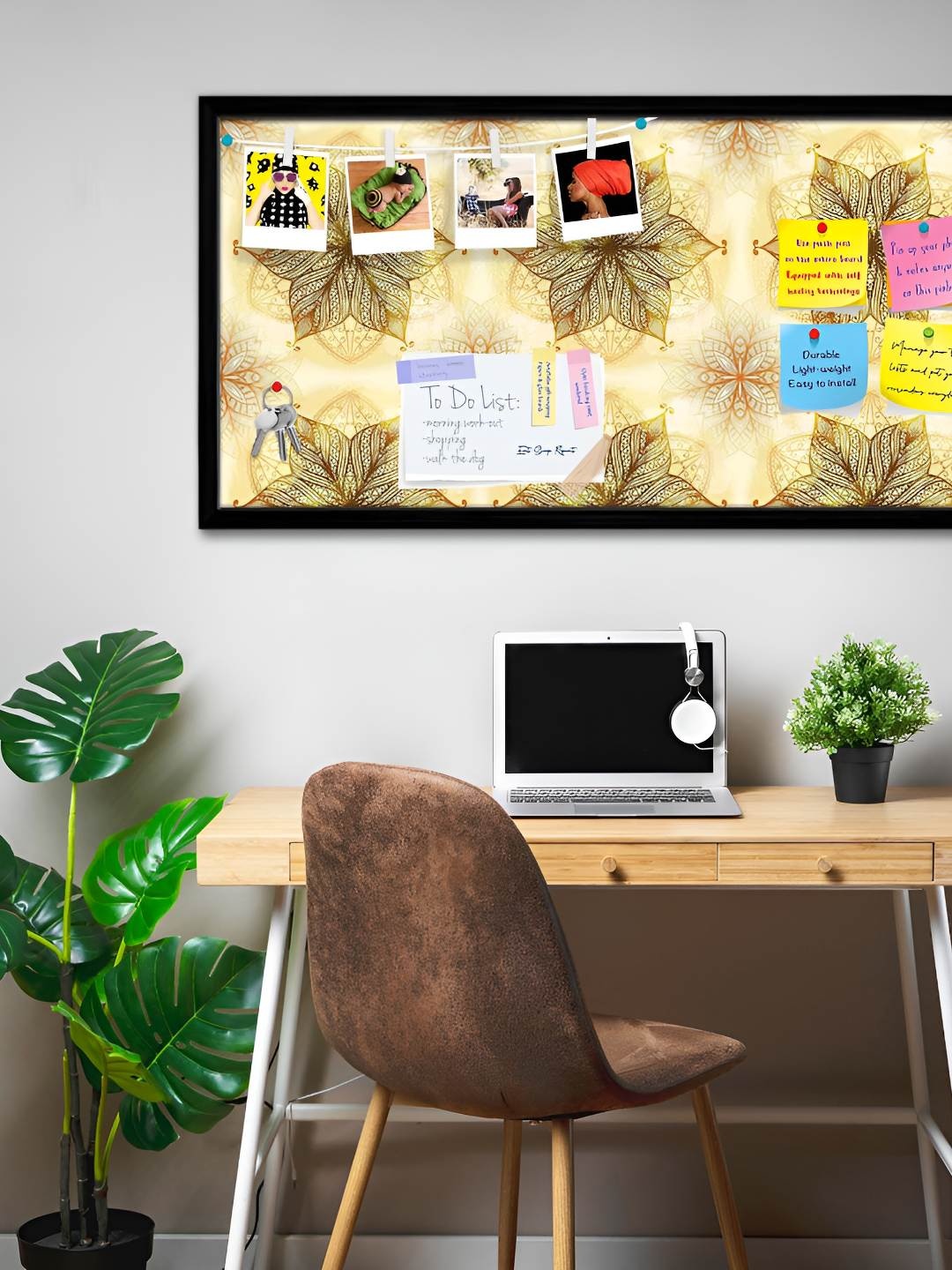 

ArtzFolio Wooden Notice Pin Board, Multi