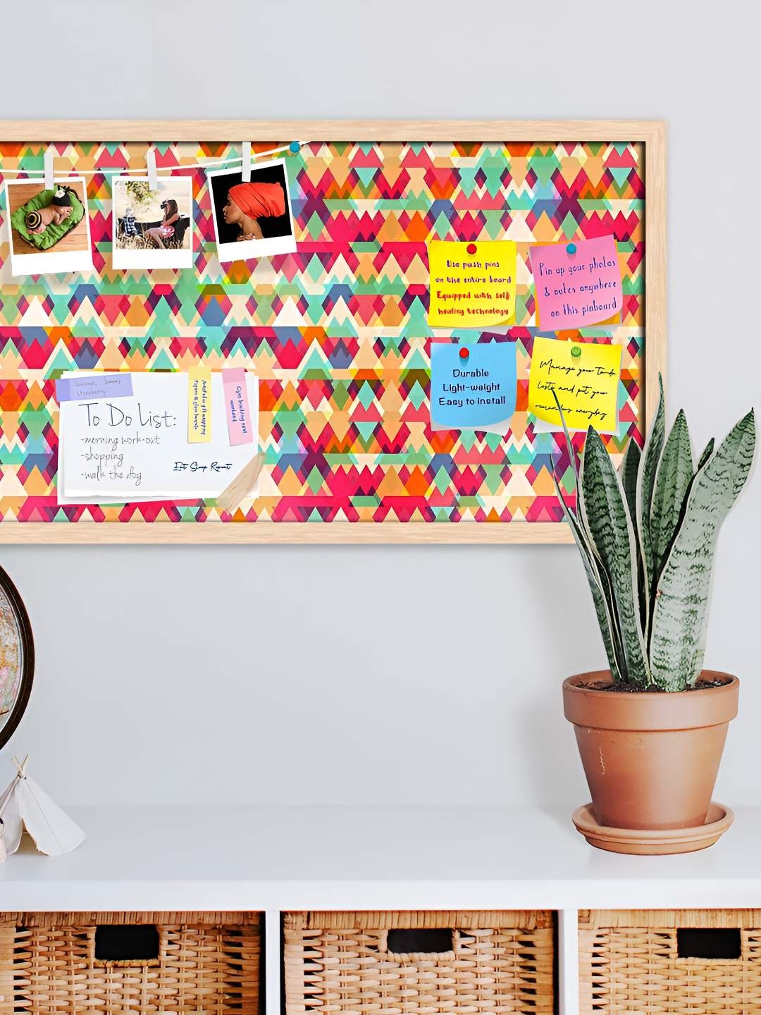 

ArtzFolio Wooden Notice Pin Board, Multi