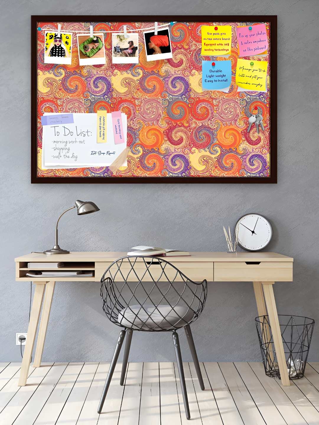 

ArtzFolio Wooden Notice Pin Board, Multi