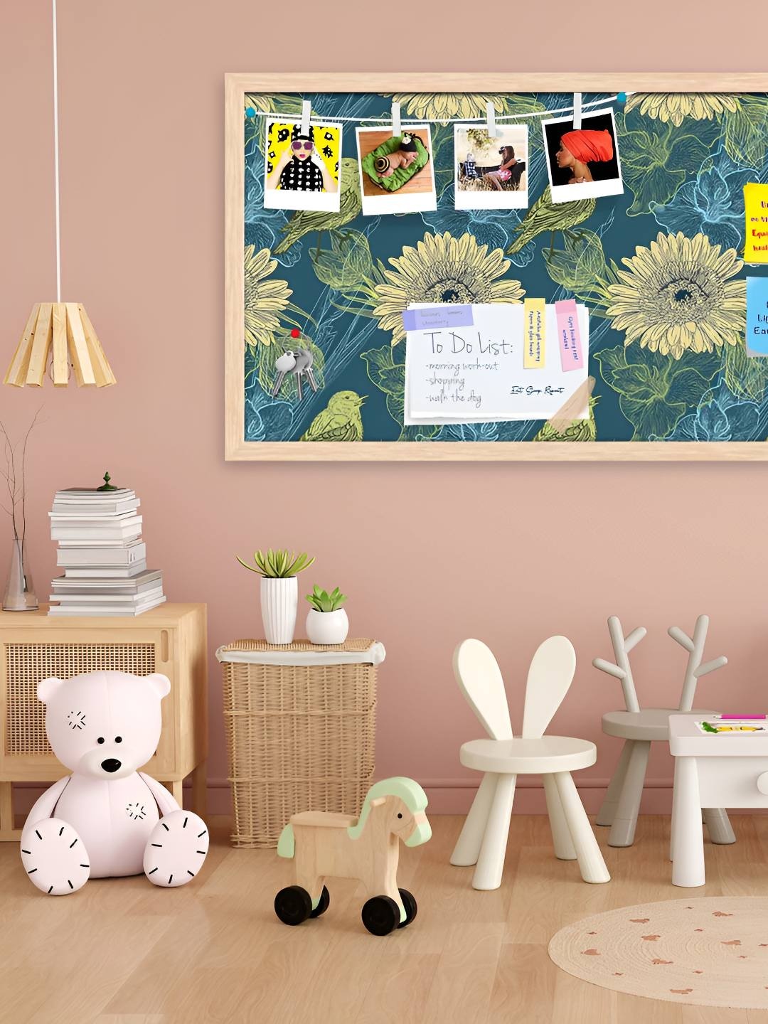 

ArtzFolio Wooden Notice Pin Board, Multi