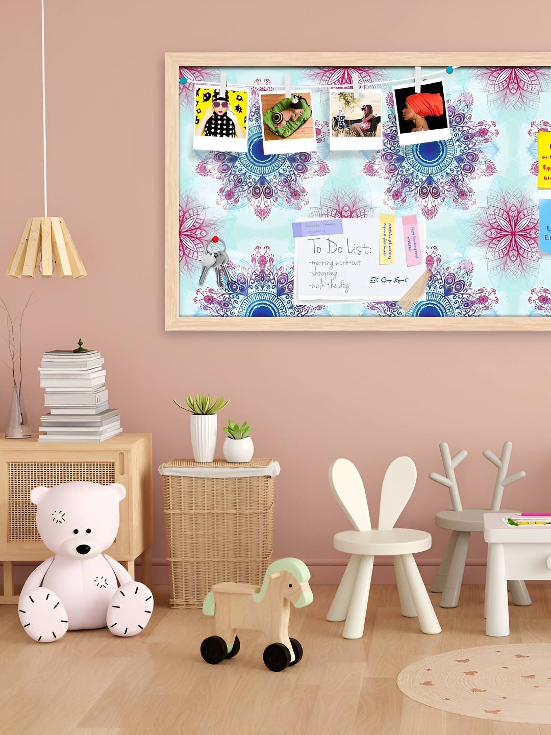 

ArtzFolio Wooden Notice Pin Board, Multi