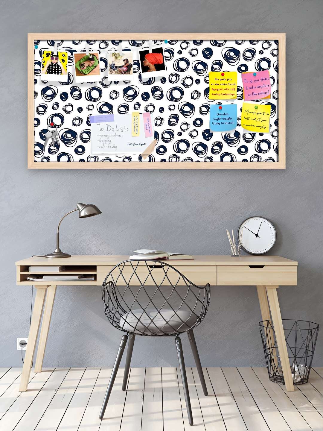 

ArtzFolio Wooden Notice Pin Board, Multi