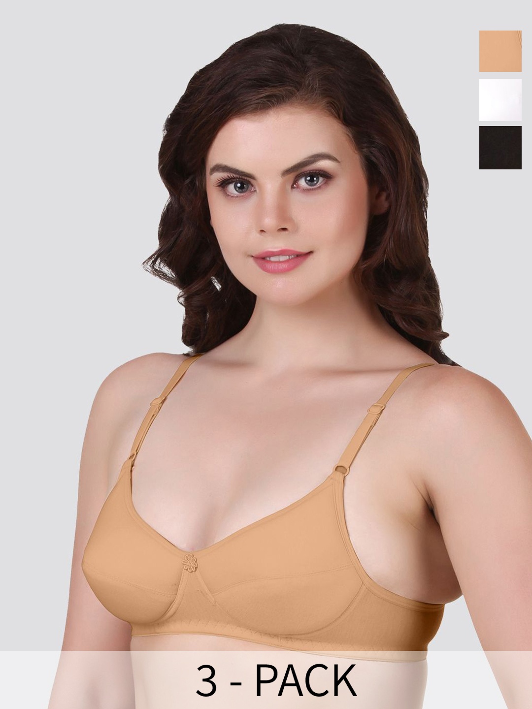 

Kalyani Medium Coverage Heavily Padded Everyday Bra, White