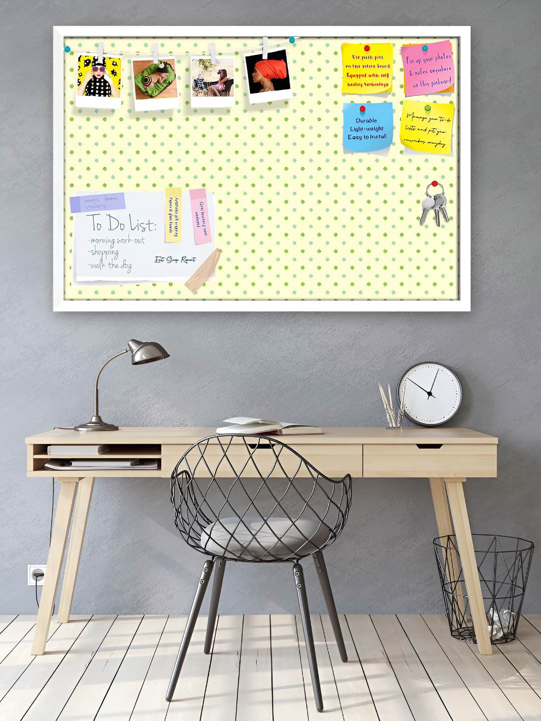 

ArtzFolio Wooden Notice Pin Board, Multi
