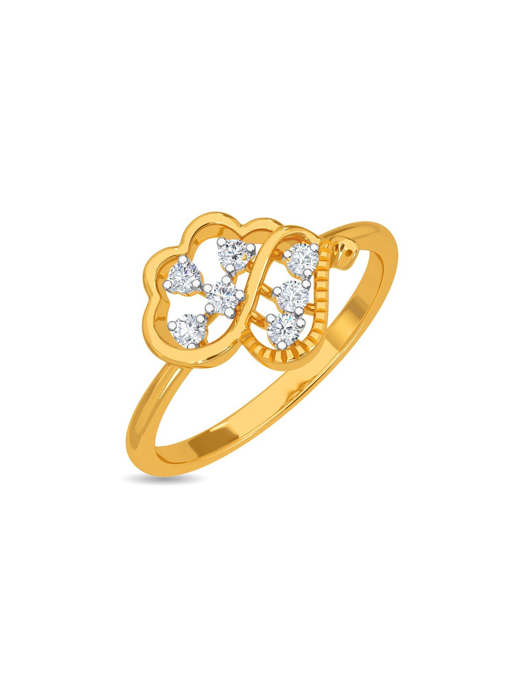 

KISNA DIAMOND AND GOLD JEWELLERY Women 14KT Finger Ring Diamond