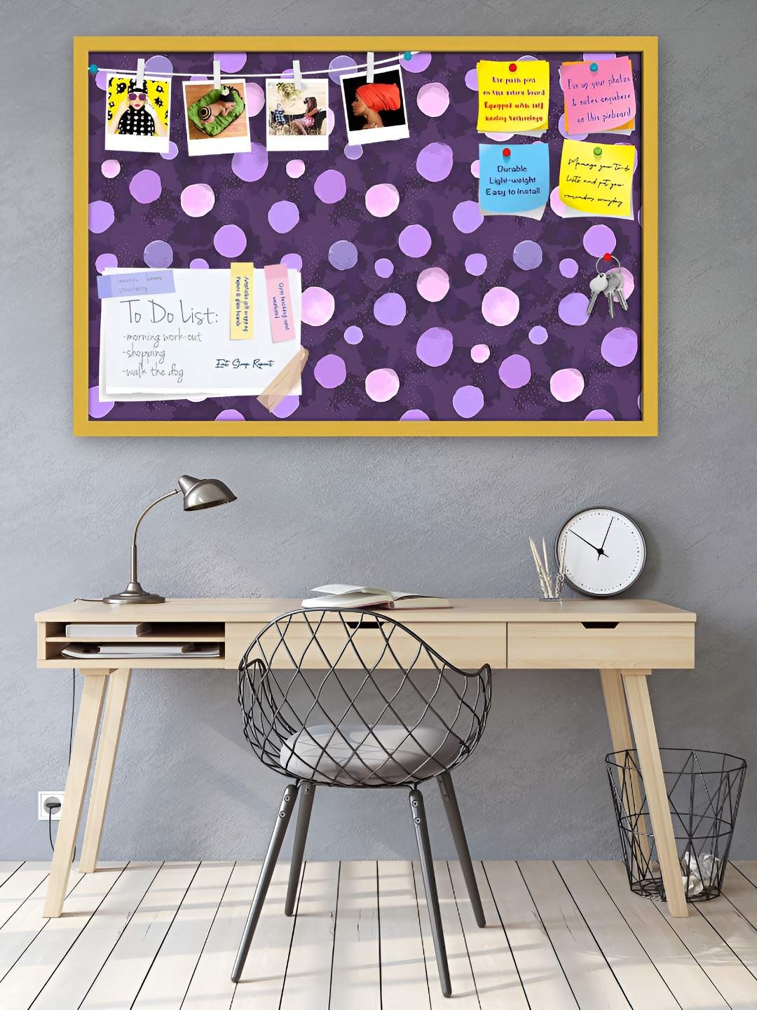 

ArtzFolio Wooden Notice Pin Board, Multi