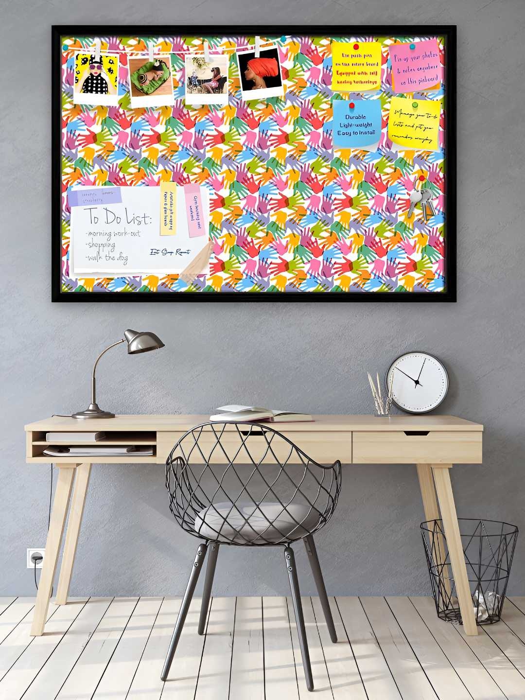 

ArtzFolio Wooden Notice Pin Board, Multi