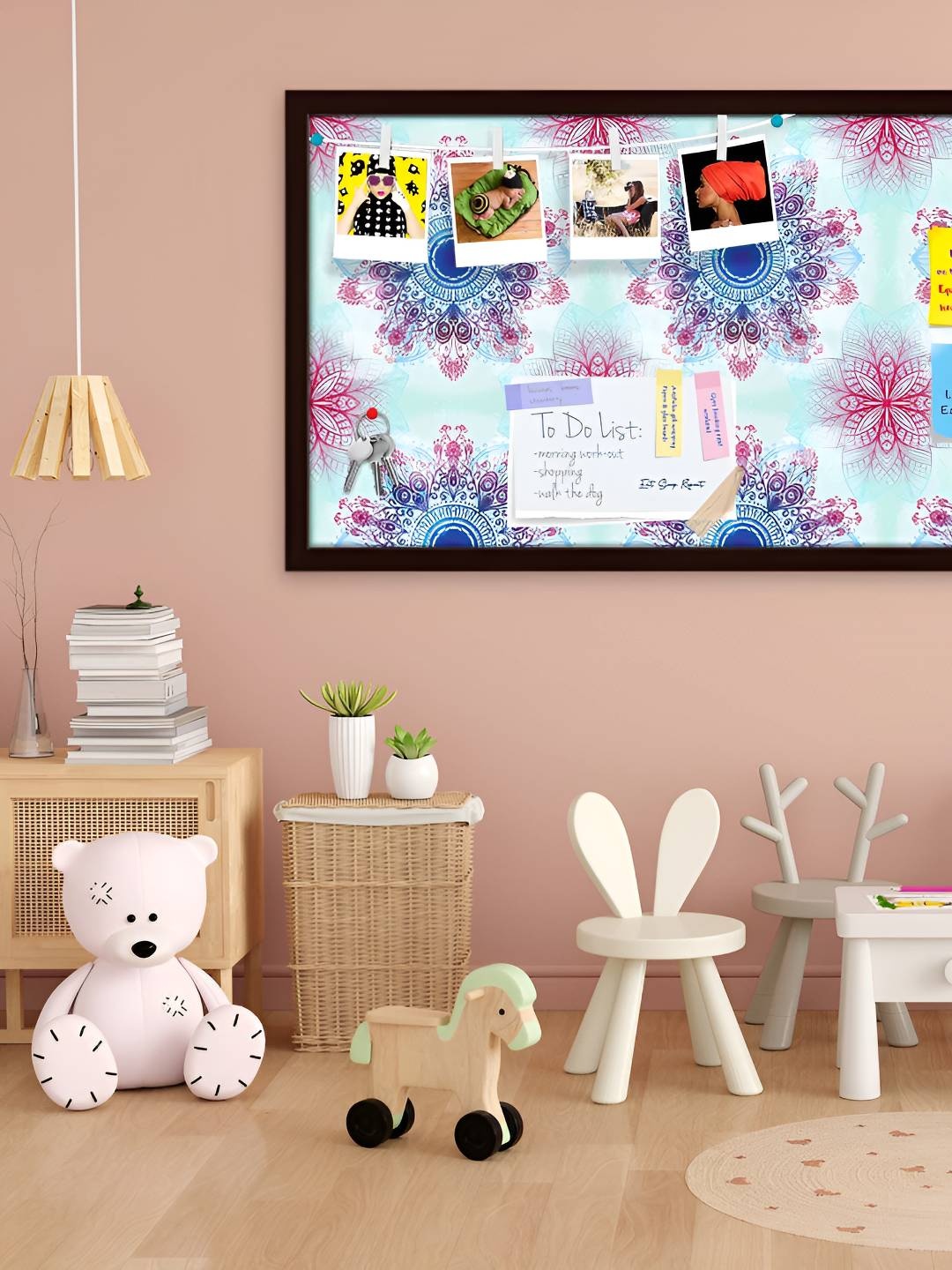 

ArtzFolio Wooden Notice Pin Board, Multi