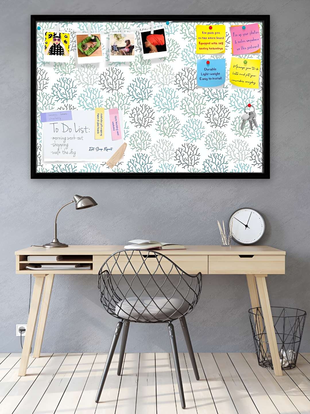 

ArtzFolio Wooden Notice Pin Board, Multi