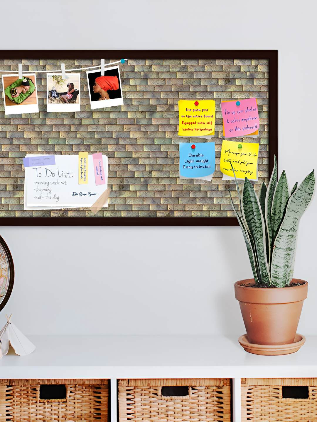 

ArtzFolio Wooden Notice Pin Board, Multi