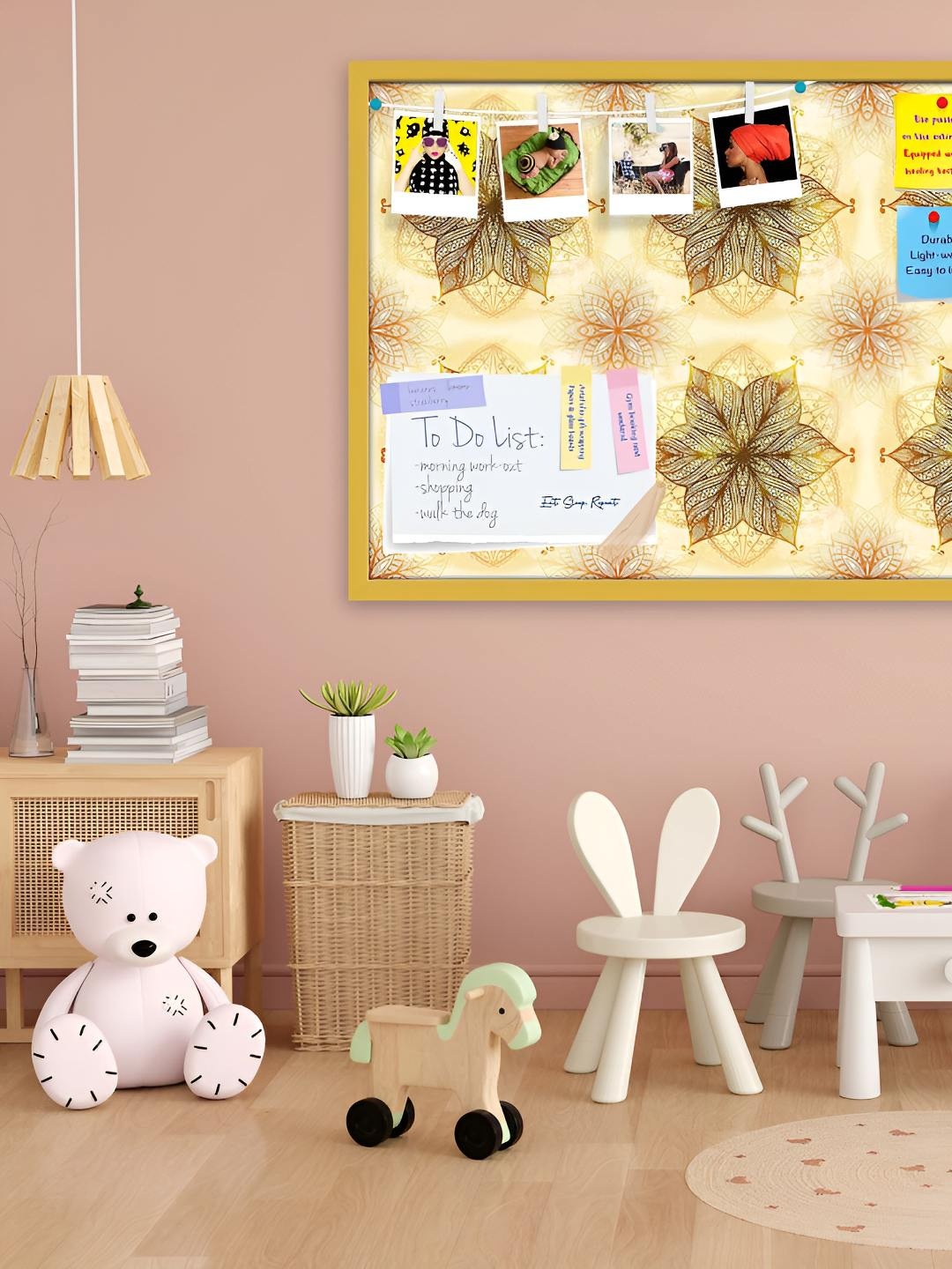 

ArtzFolio Wooden Notice Pin Board, Multi