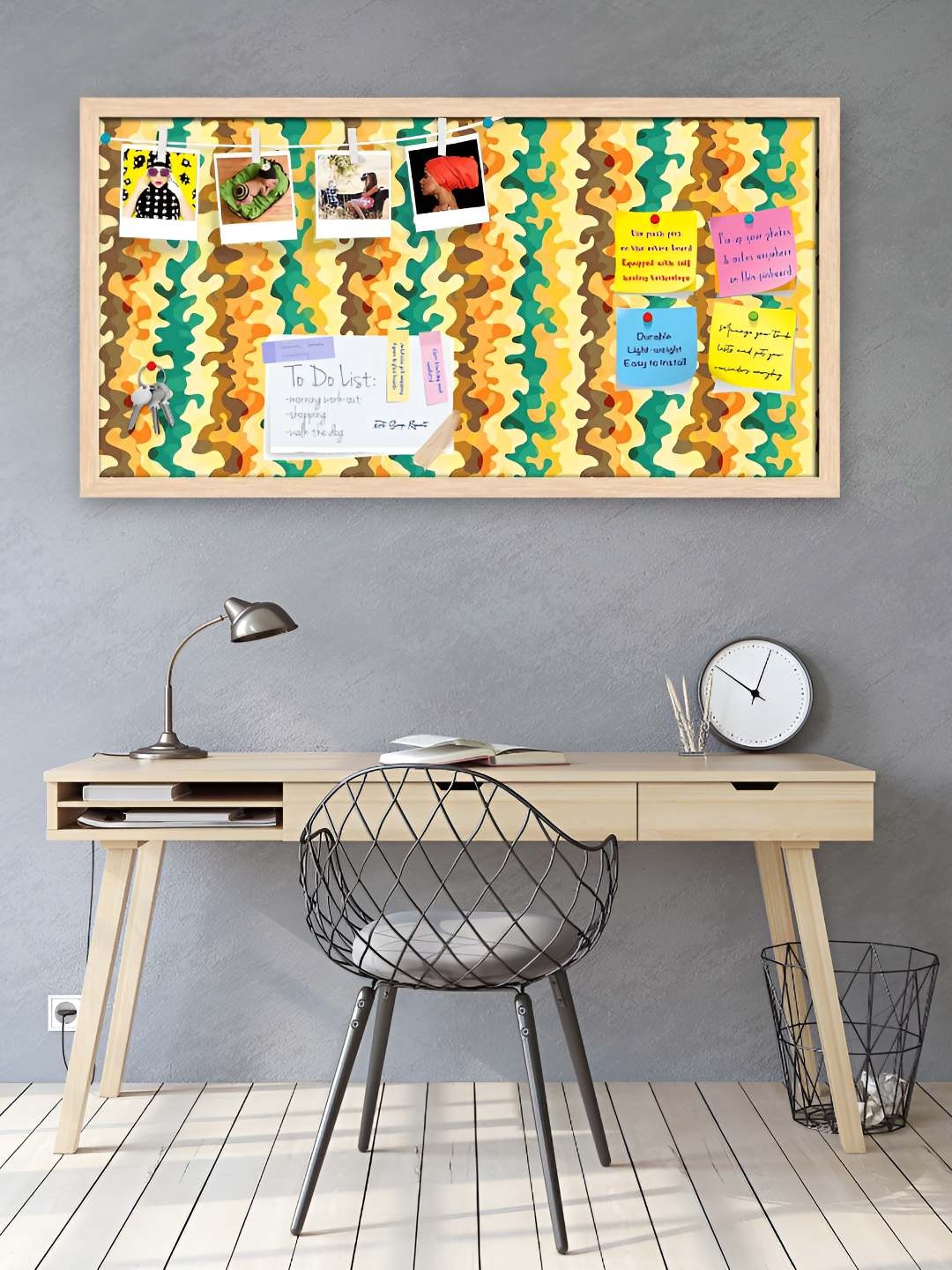 

ArtzFolio Wooden Notice Pin Board, Multi