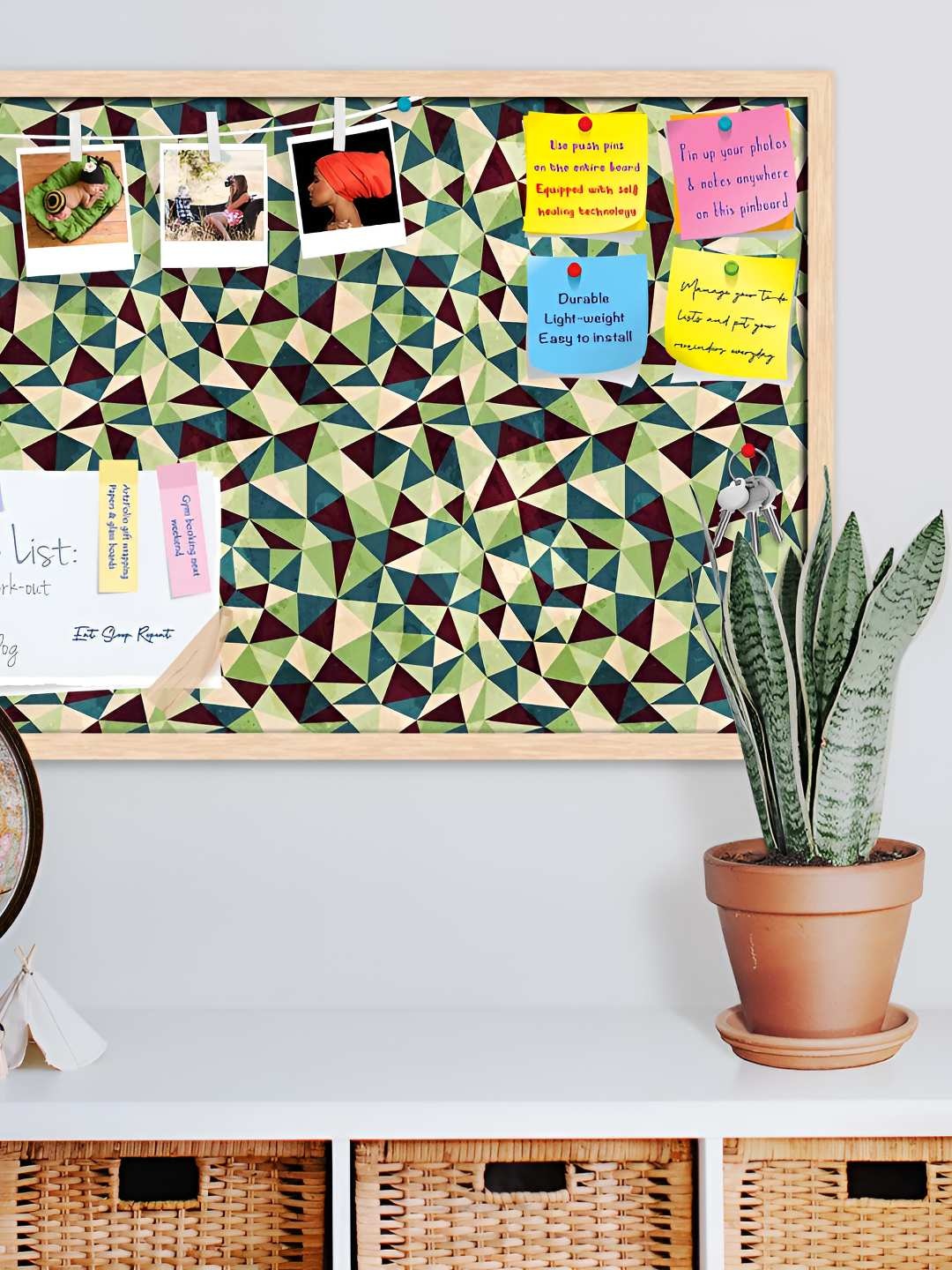 

ArtzFolio Wooden Notice Pin Board, Multi