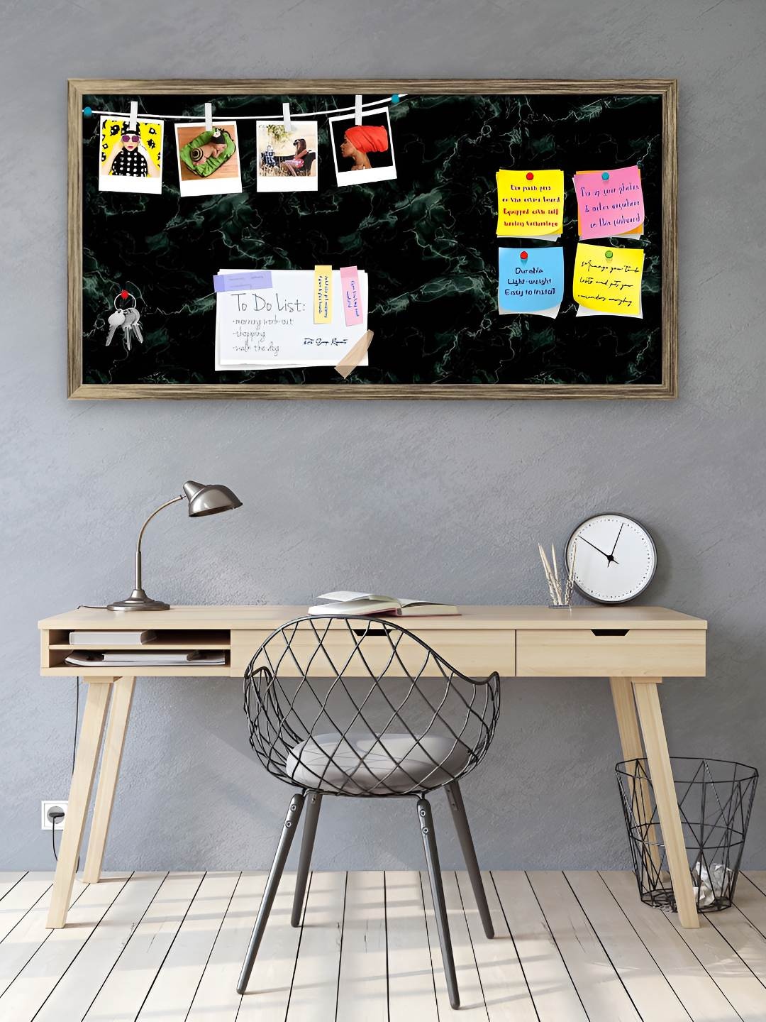 

ArtzFolio Wooden Notice Pin Board, Multi