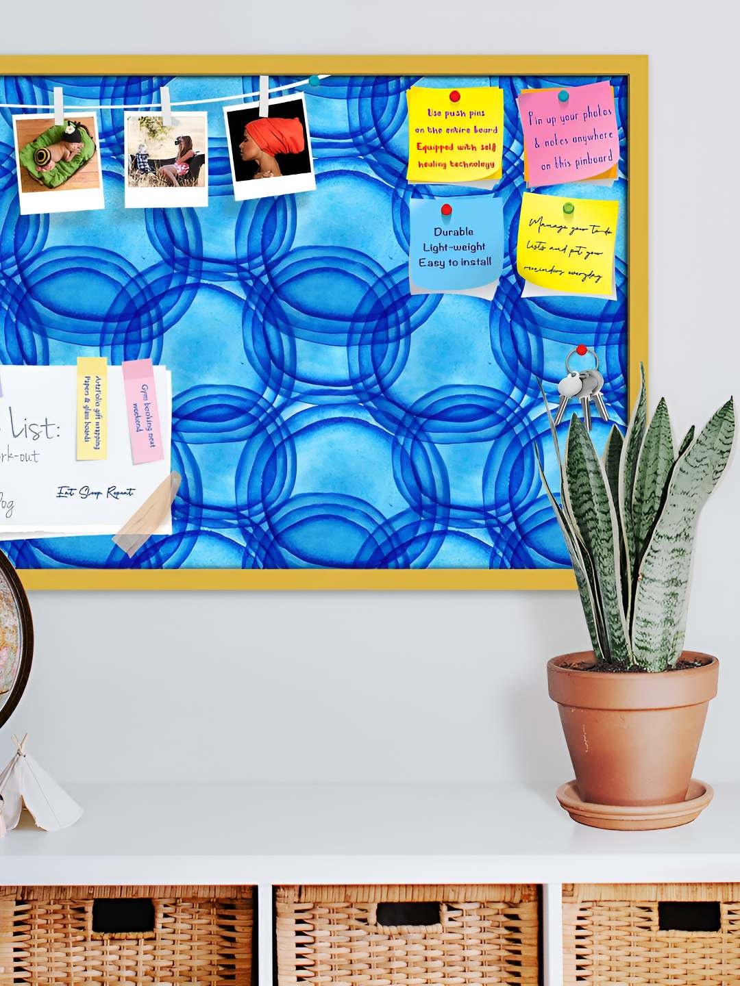 

ArtzFolio Wooden Notice Pin Board, Multi