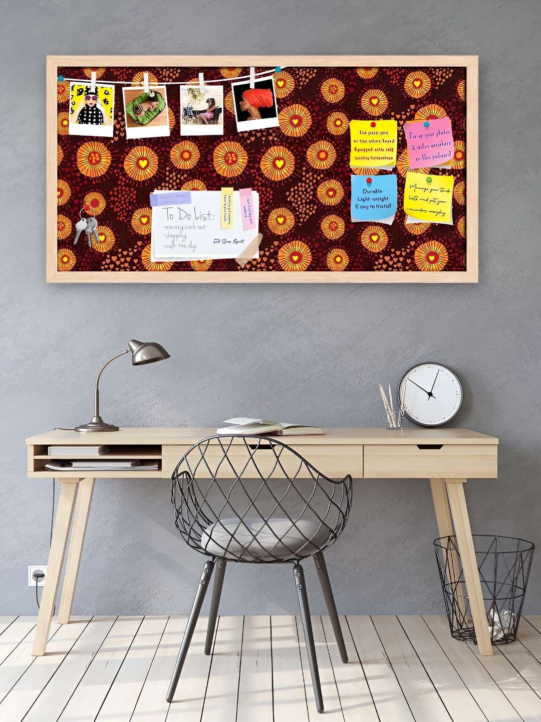 

ArtzFolio Wooden Notice Pin Board, Multi