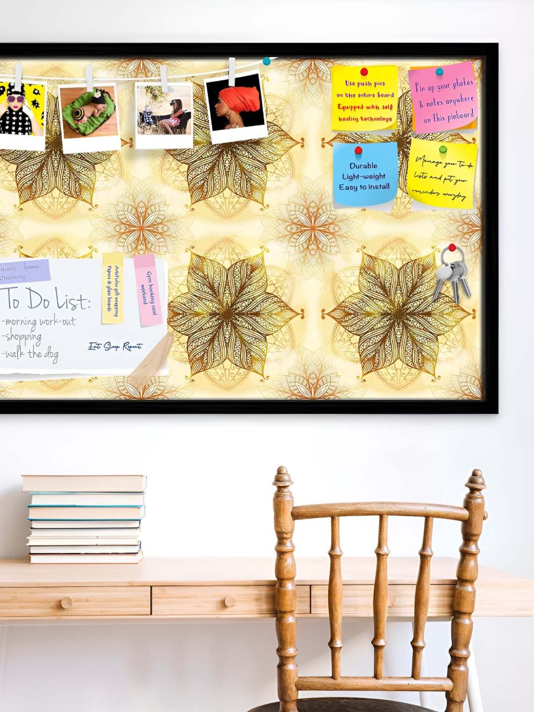 

ArtzFolio Wooden Notice Pin Board, Multi