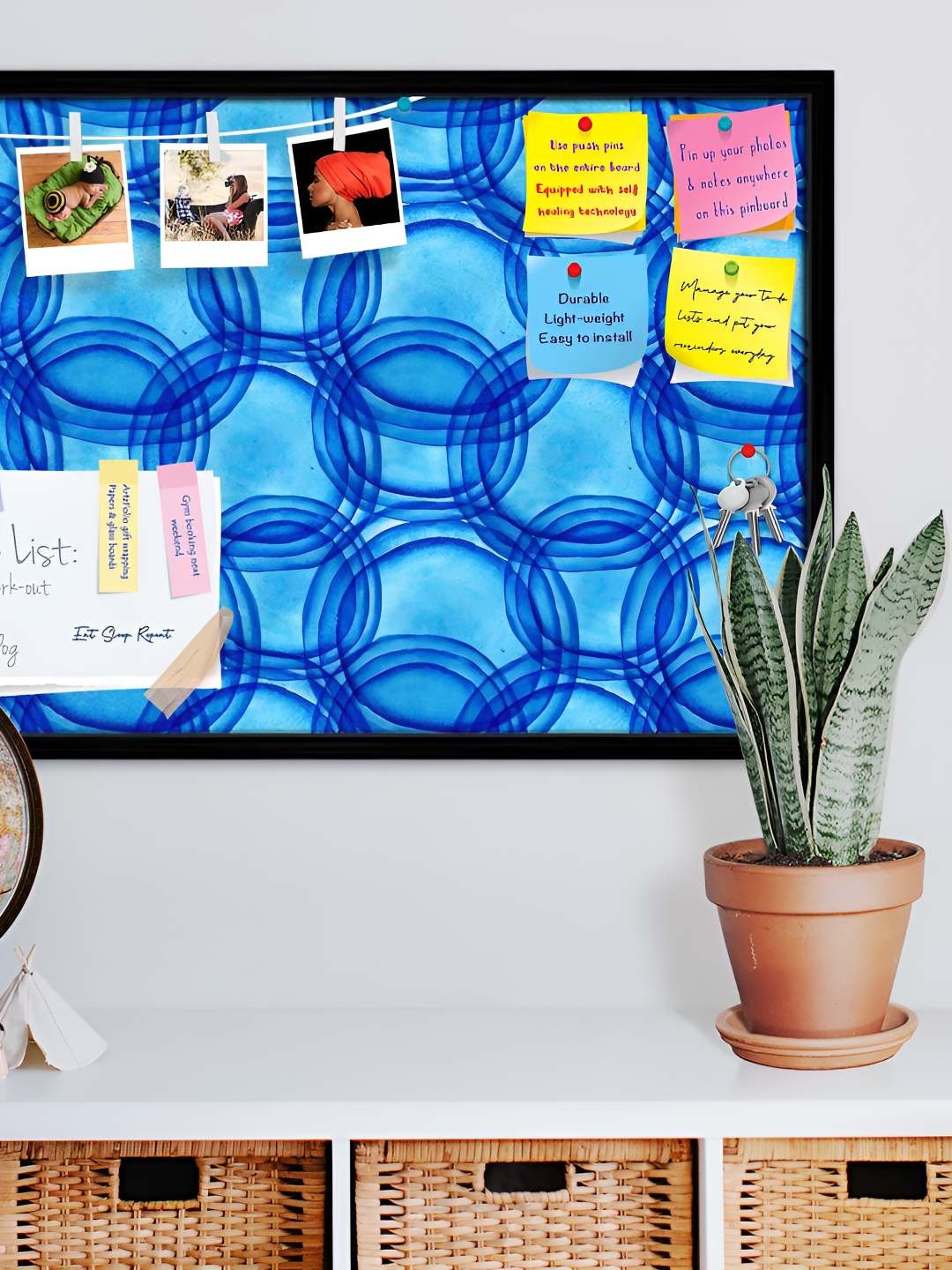 

ArtzFolio Wooden Notice Pin Board, Multi