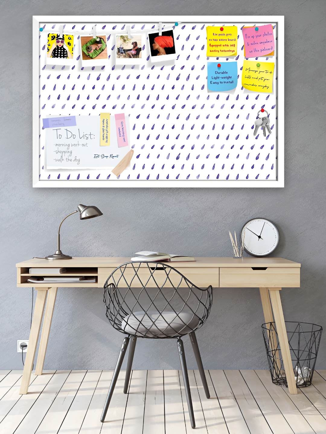 

ArtzFolio Wooden Notice Pin Board, Multi