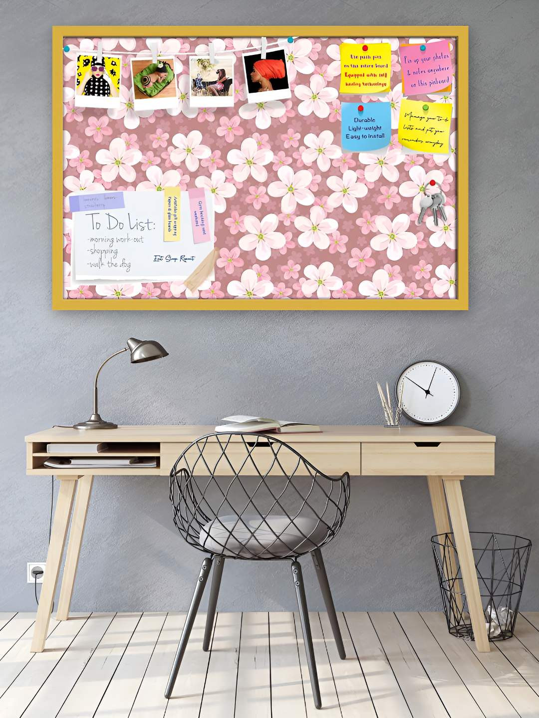 

ArtzFolio Wooden Notice Pin Board, Multi