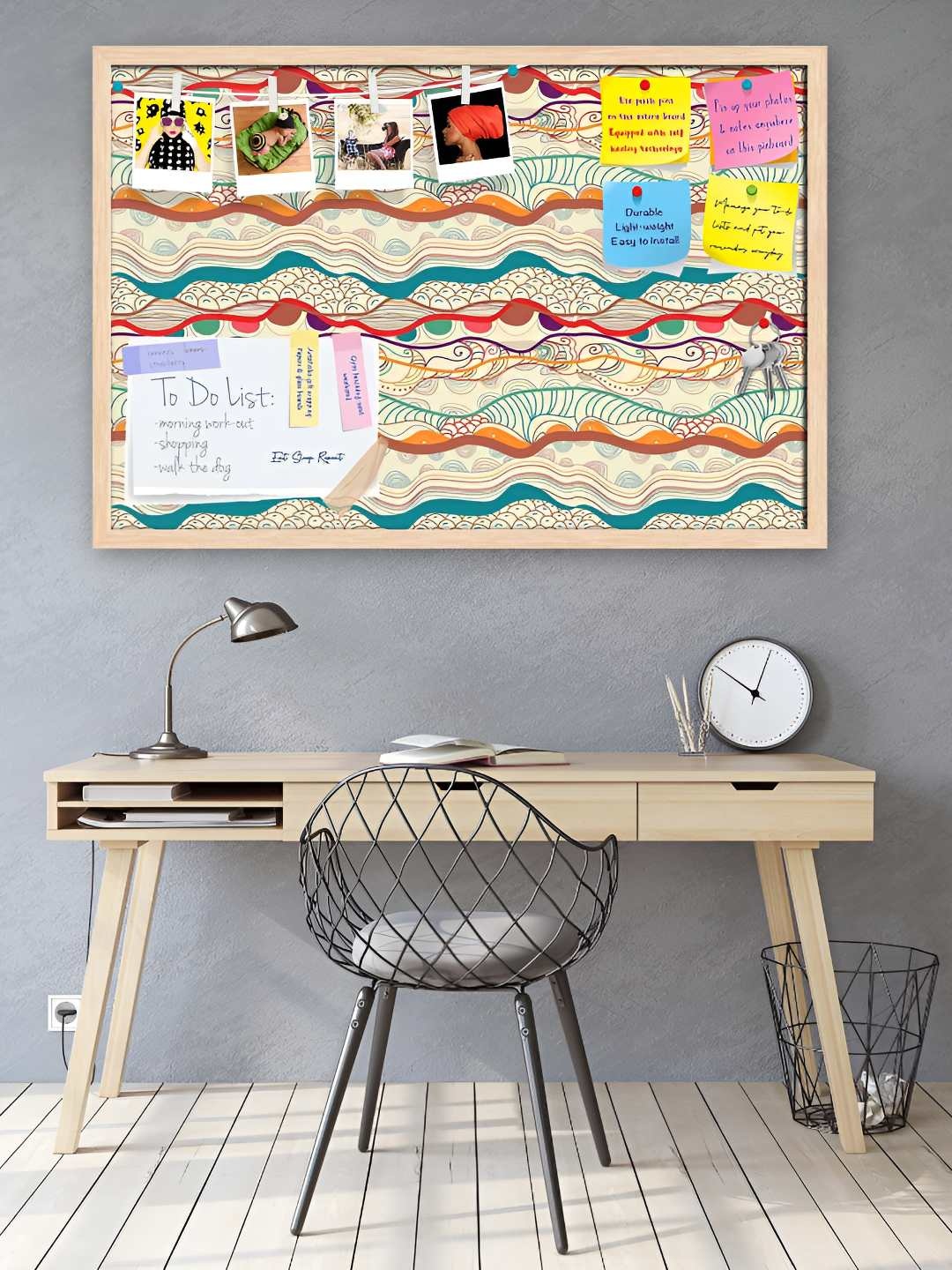 

ArtzFolio Wooden Notice Pin Board, Multi